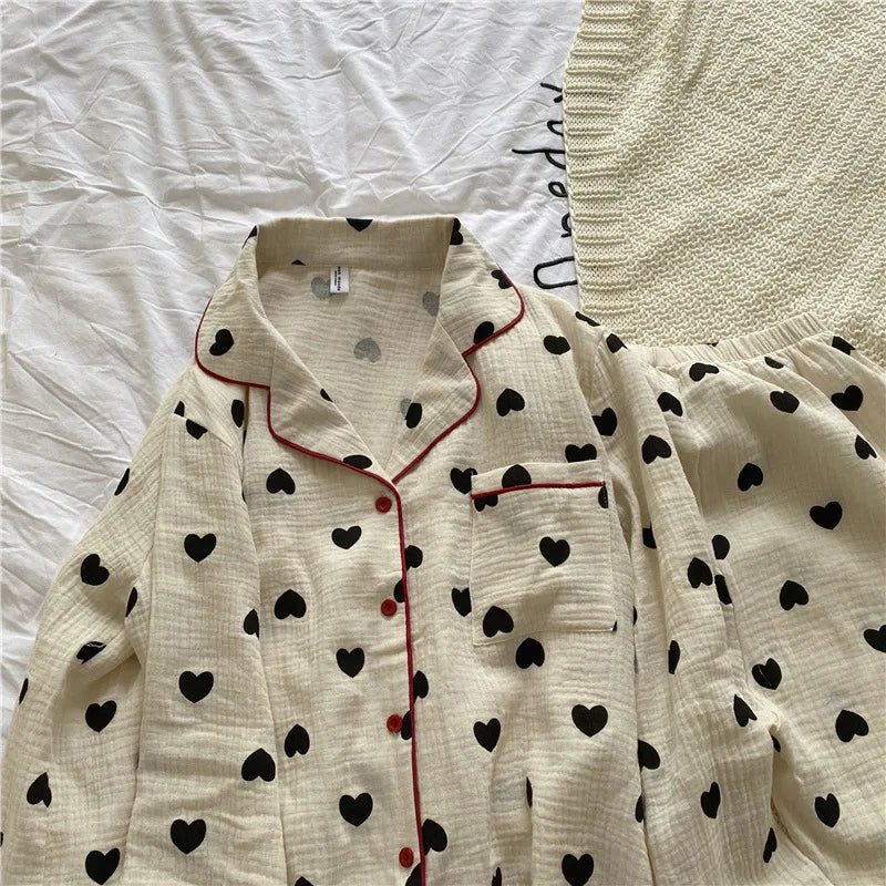 Ámbar | Pijama con corazón de ensueño