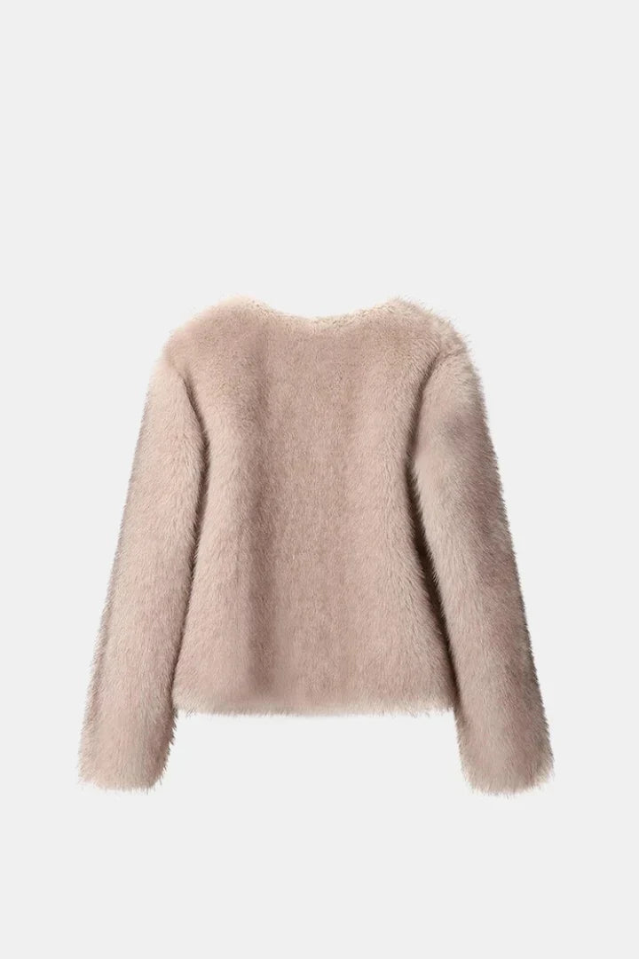 BetheKnow | Women's jackets elegant fur jacket