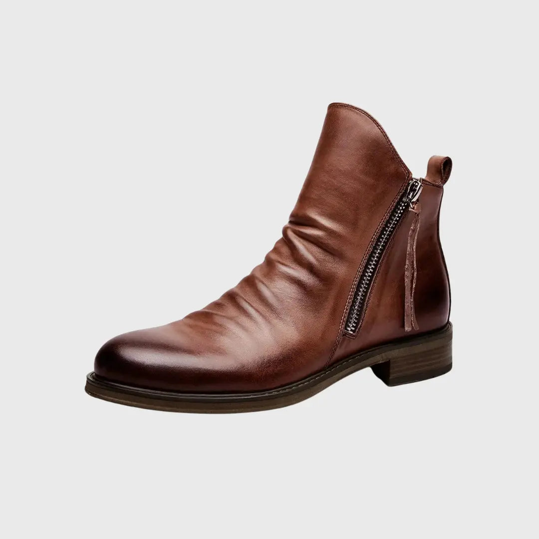 Bernardo Cavallino Leather Boots