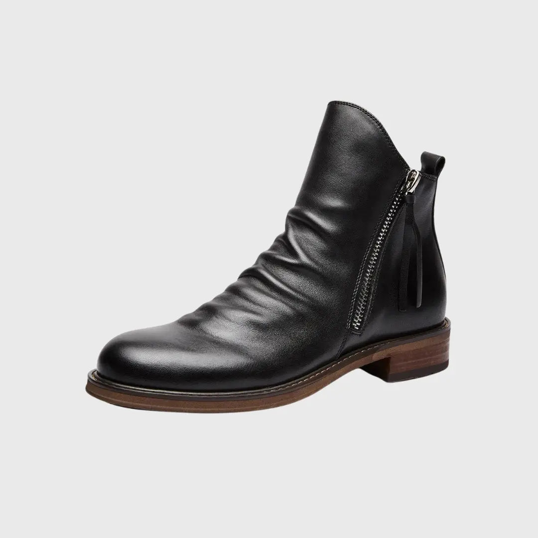 Bernardo Cavallino Leather Boots