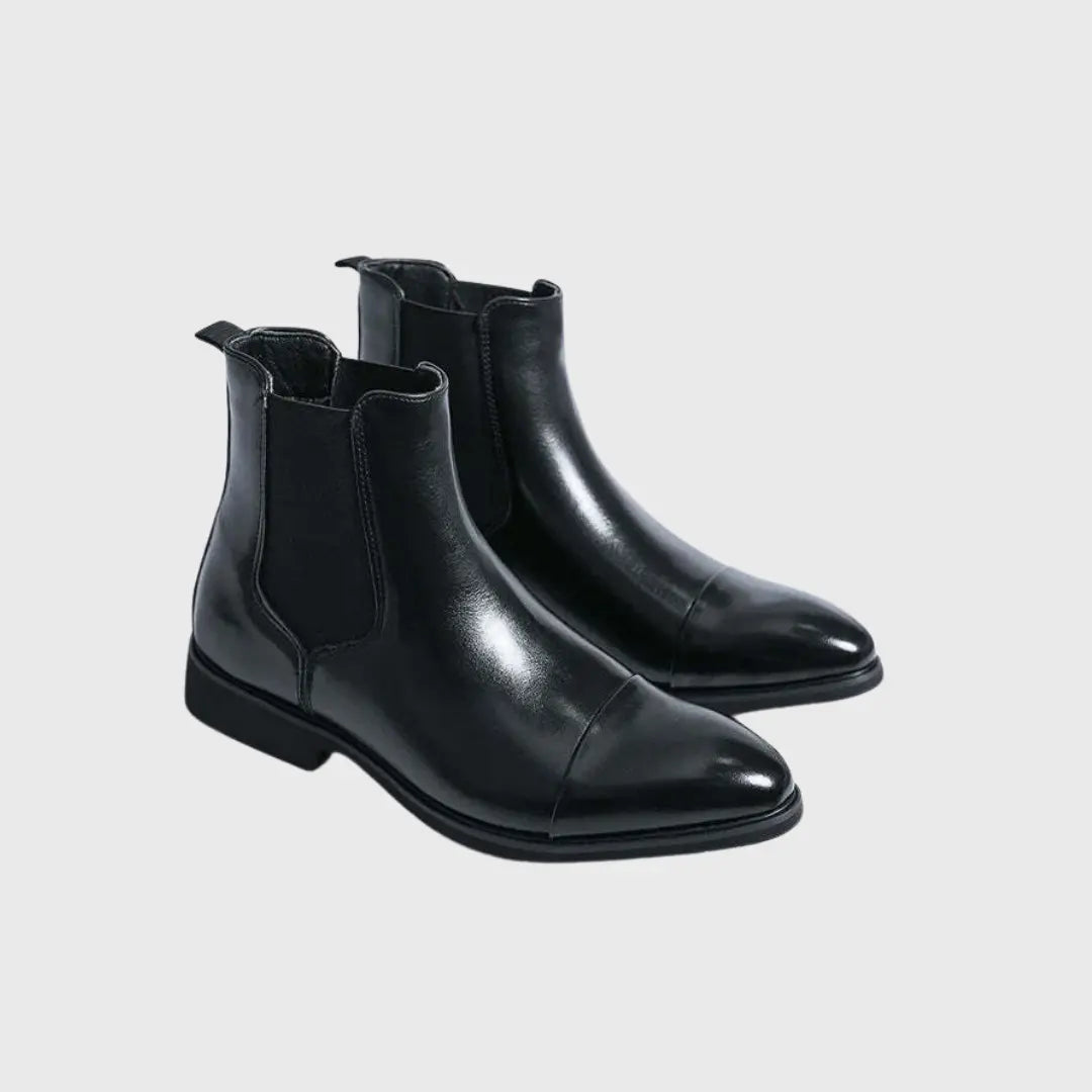 Annibale Carracci Handcrafted Leather Chelsea Boots