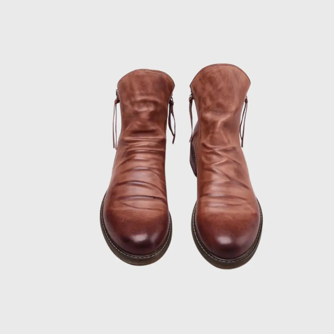 Bernardo Cavallino Leather Boots