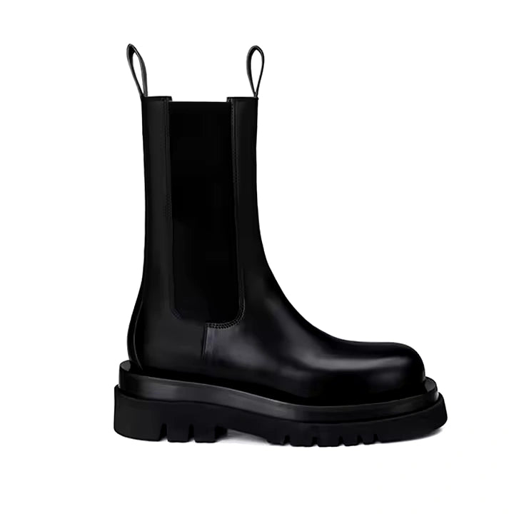 BetheKnow | Damen Chelsea Boots Leder