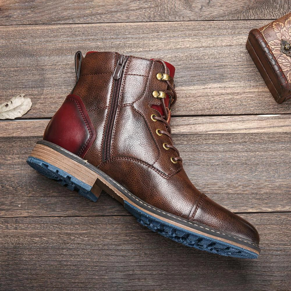 Cris | Herren Handfertige Oxford-Stiefel aus Hochwertigen Leder