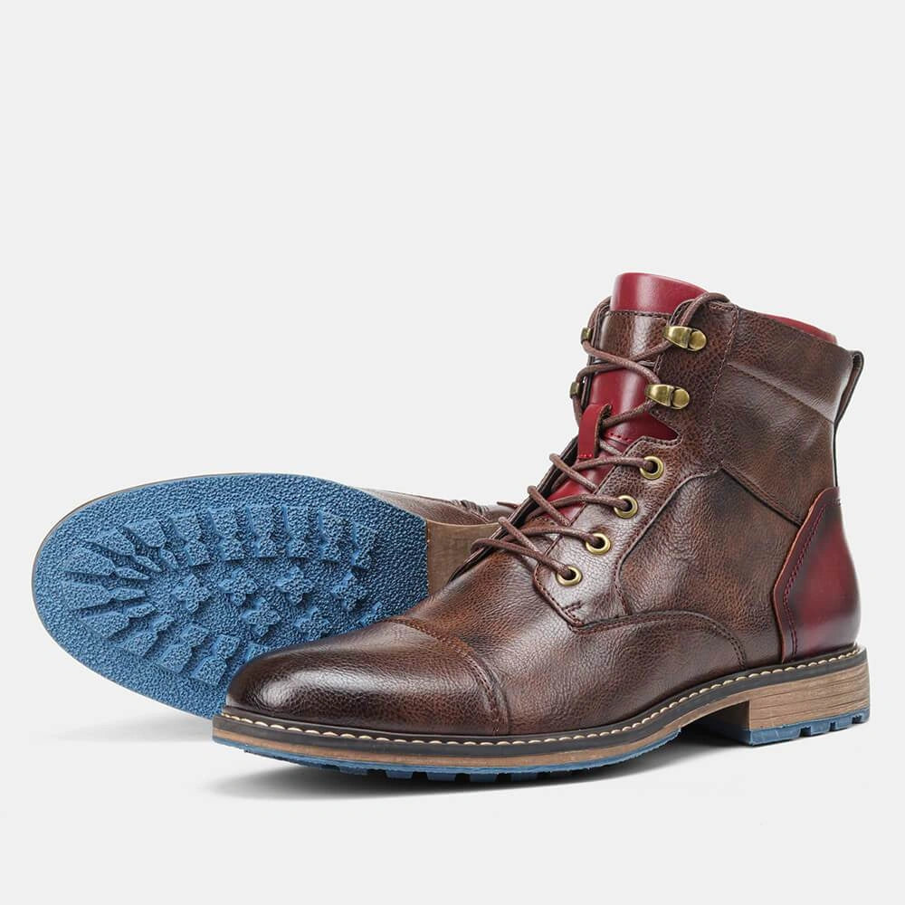 Cris | Herren Handfertige Oxford-Stiefel aus Hochwertigen Leder