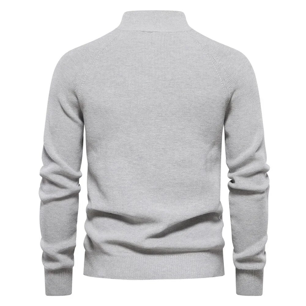 GODRIC | Men's Sweater with Classic Collar and Zipper