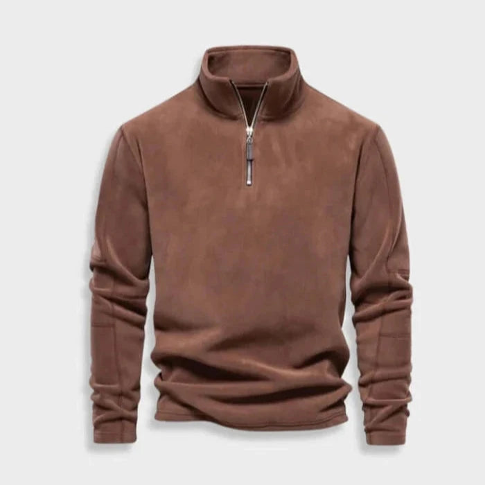 Zipper Fleece Pullover