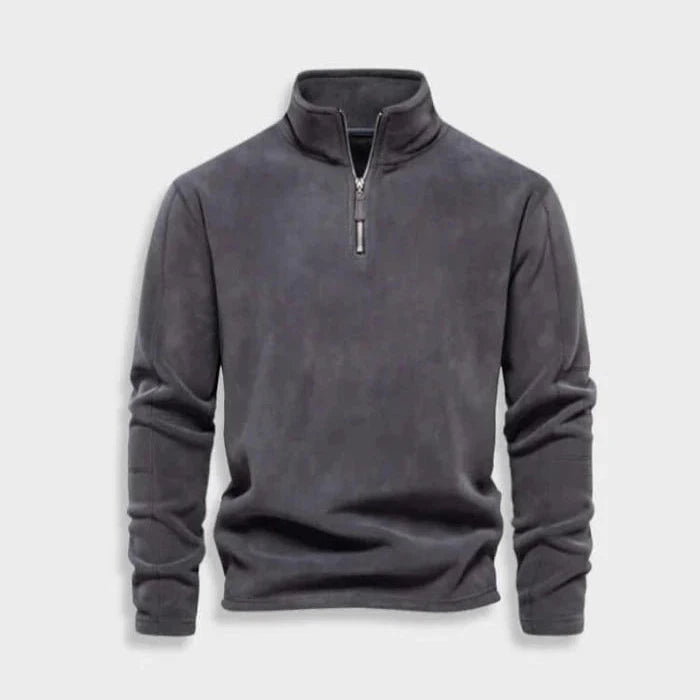 Zipper Fleece Pullover