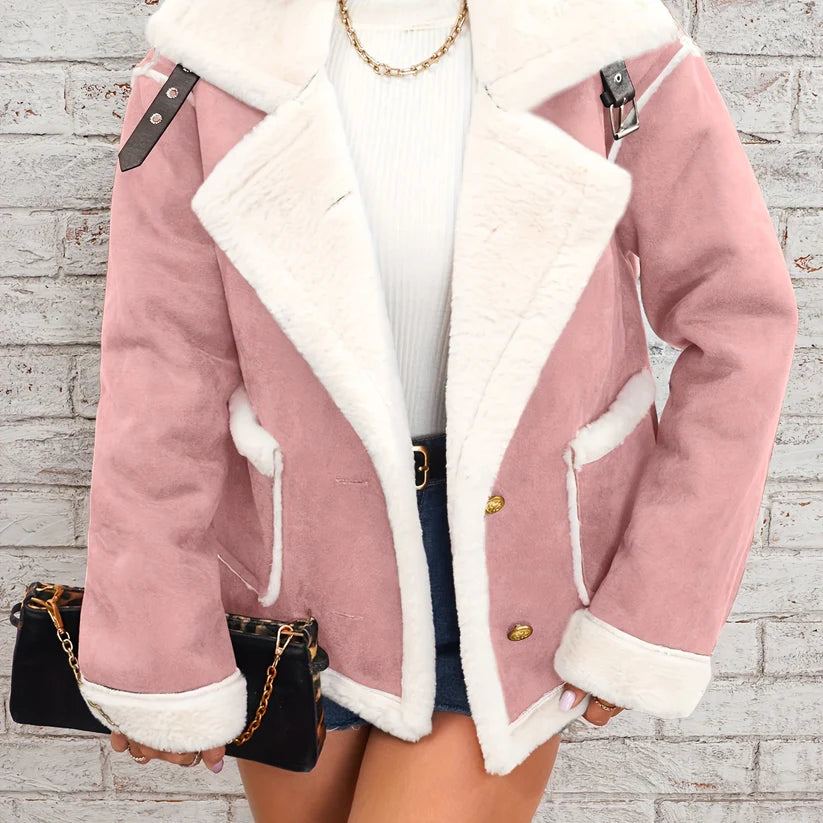 Betheknow | Women's Elegant Winter Jacket with Faux Fur Collar