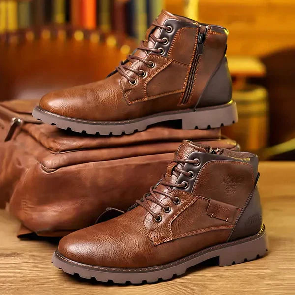 Jethro | Robuste Schnürstiefel aus Leder