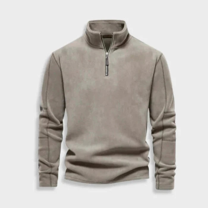 Zipper Fleece Pullover